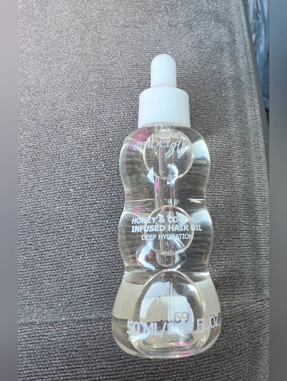 AmberGlow Honey & Coconut Infused Hair Oil - 1.69fl Oz BNIB
